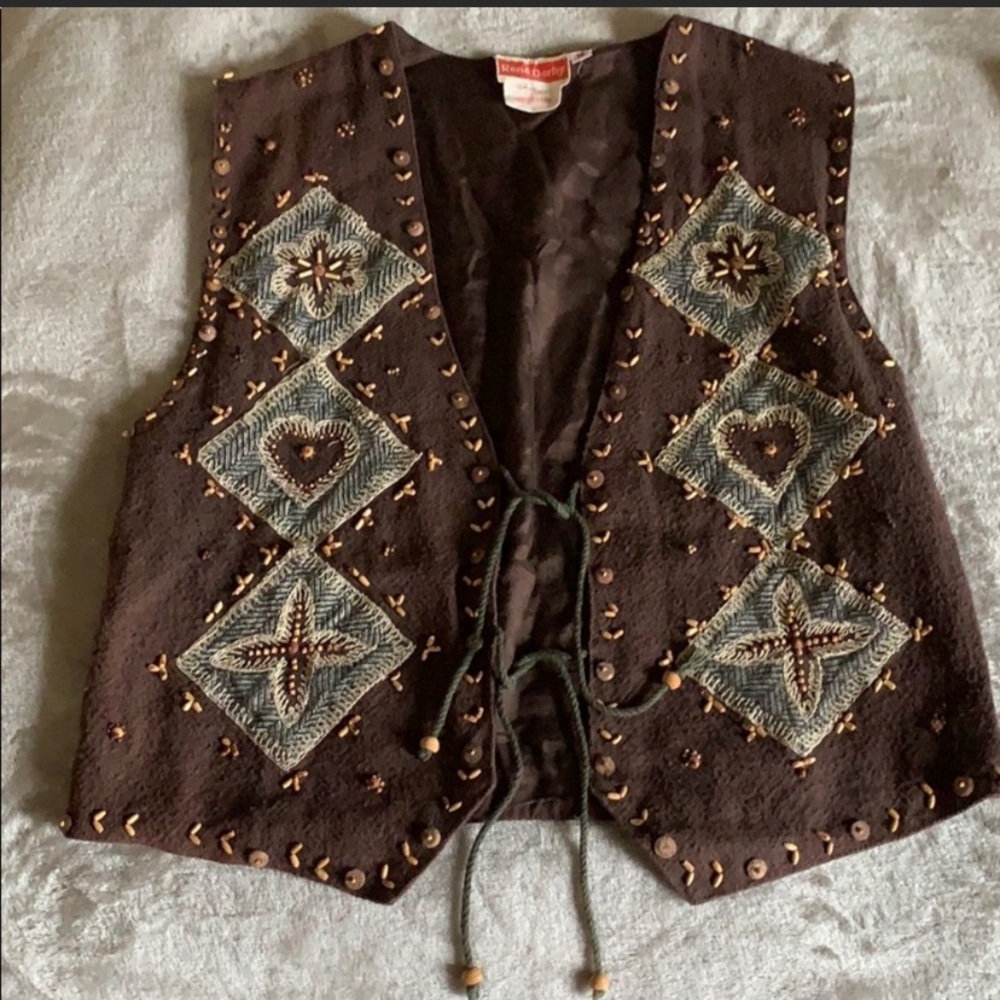 Rene Derhey Brown vest